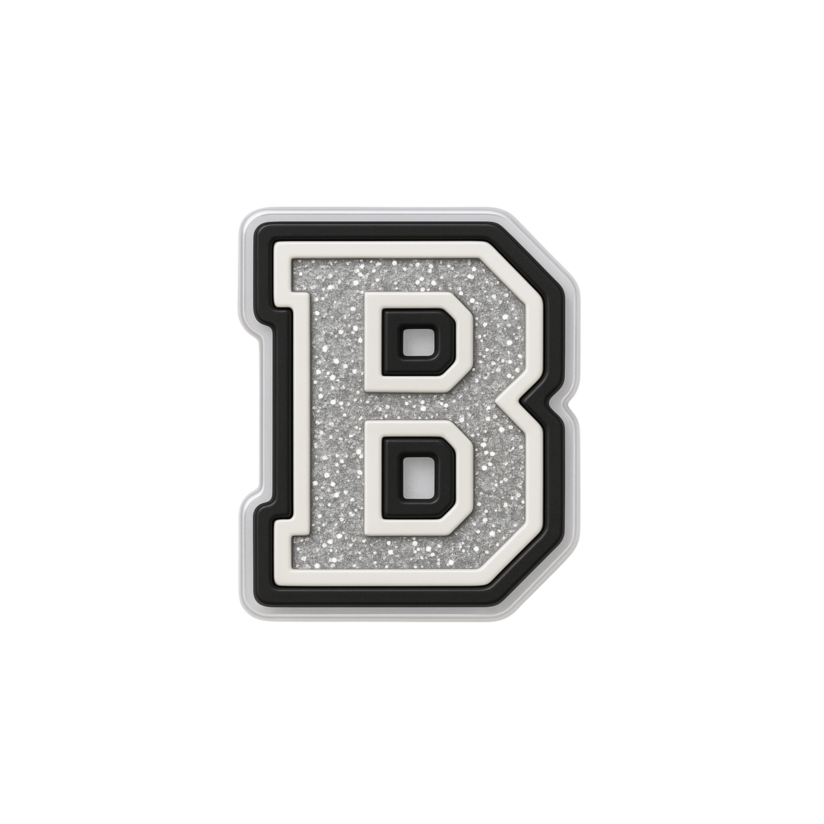 Jibbitz (small) / Glitter Varsity Alphabet