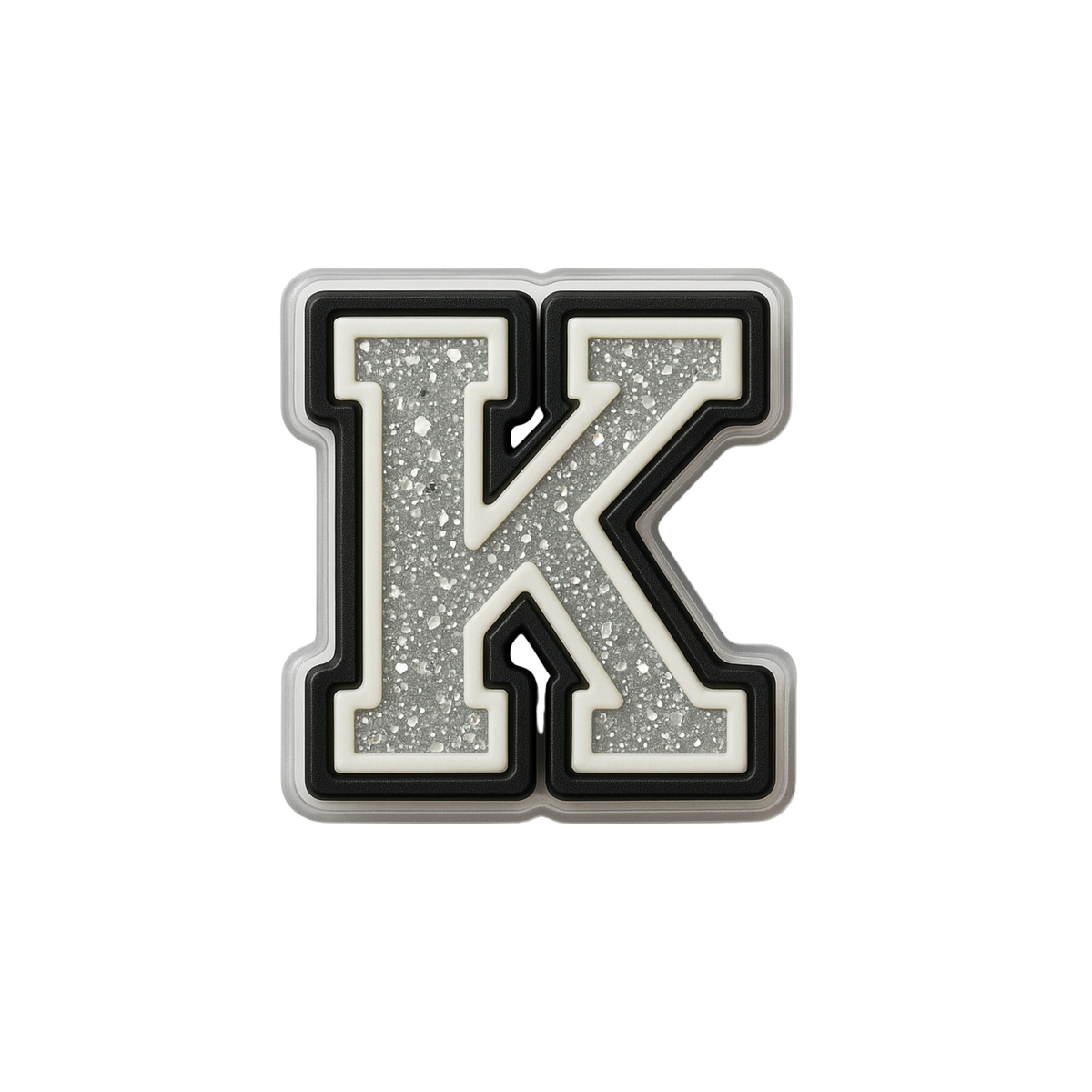 Jibbitz (small) / Glitter Varsity Alphabet