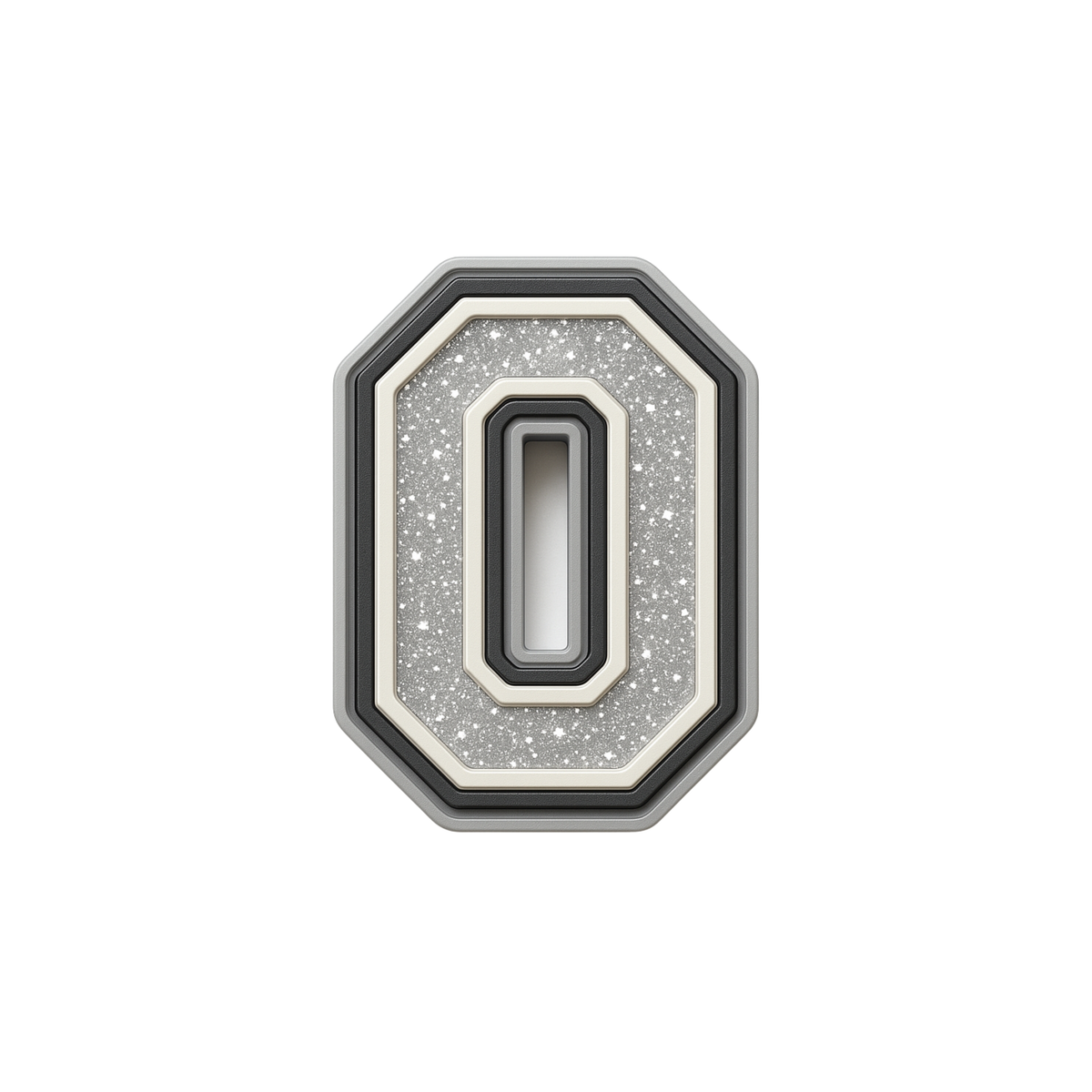 Jibbitz (small) / Glitter Varsity Alphabet