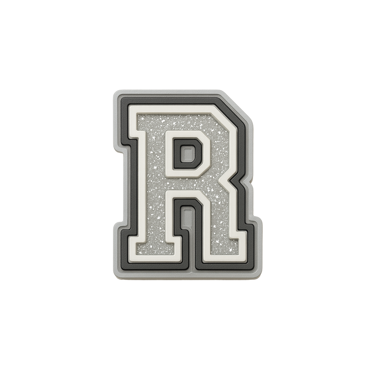Jibbitz (small) / Glitter Varsity Alphabet