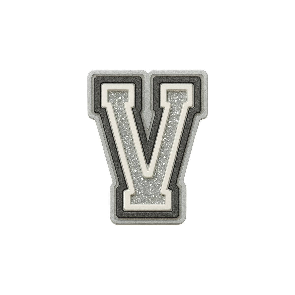 Jibbitz (small) / Glitter Varsity Alphabet