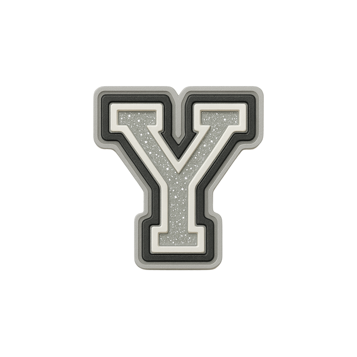 Jibbitz (small) / Glitter Varsity Alphabet