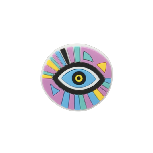 Jibbitz (small) / Evil Eye purple