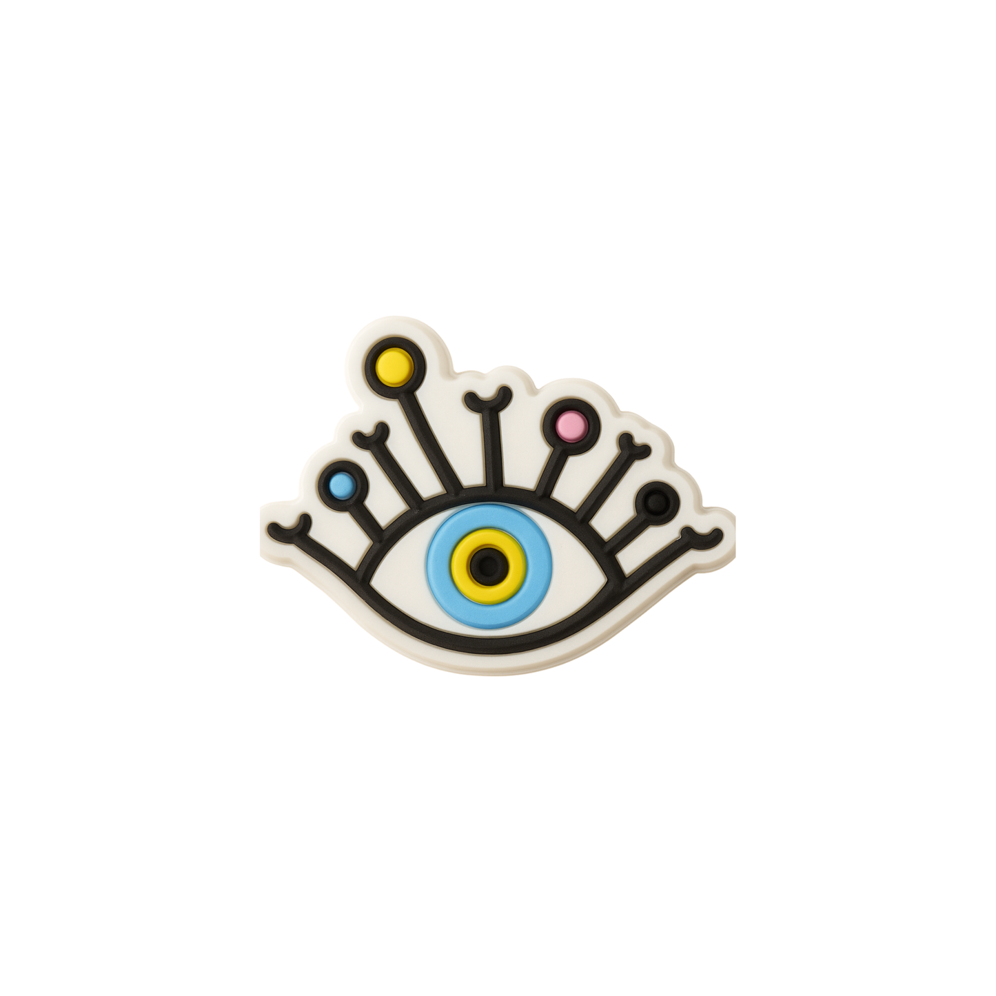 Jibbitz (small) / Evil Eye yellow