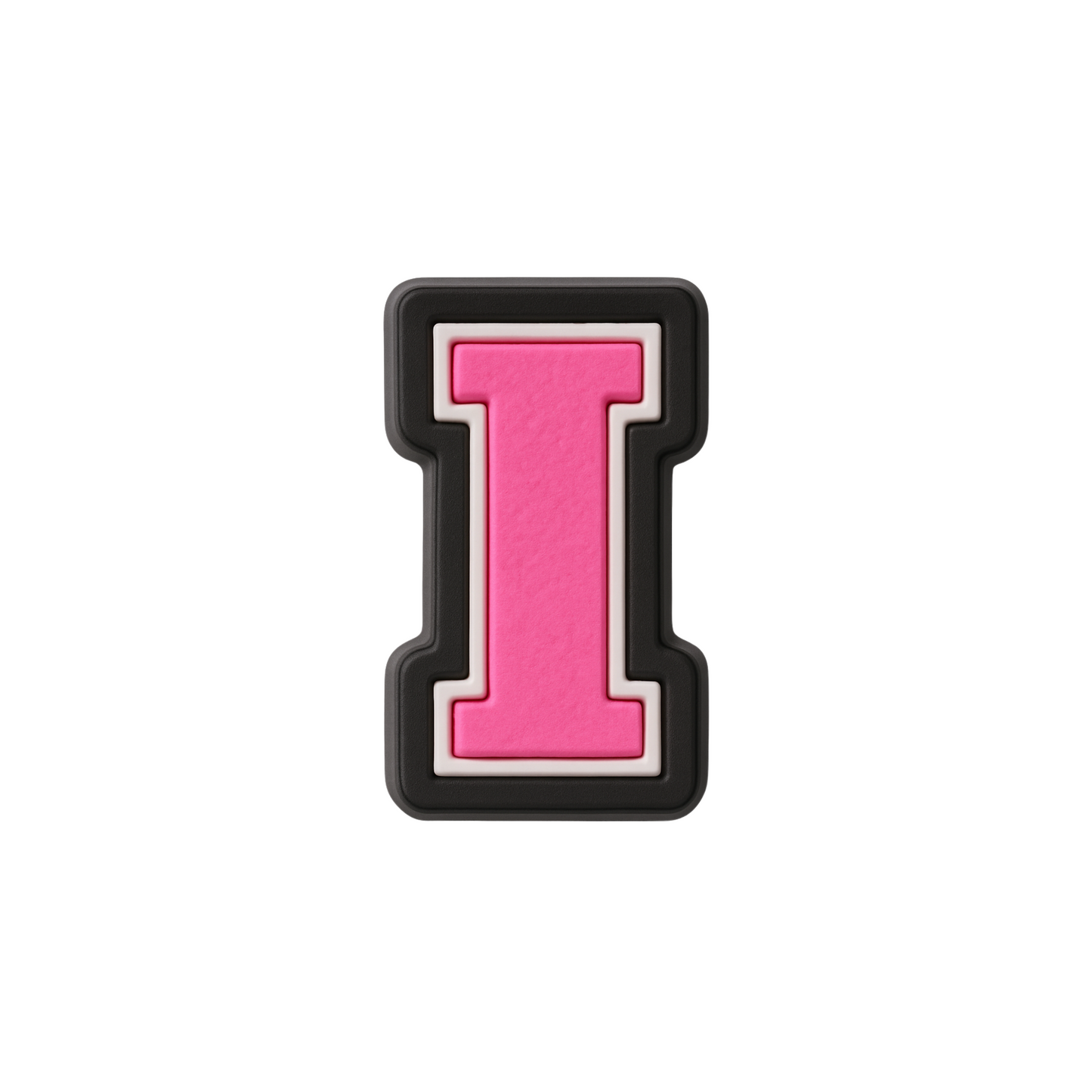 Jibbitz (small) / Pink Varsity Alphabet