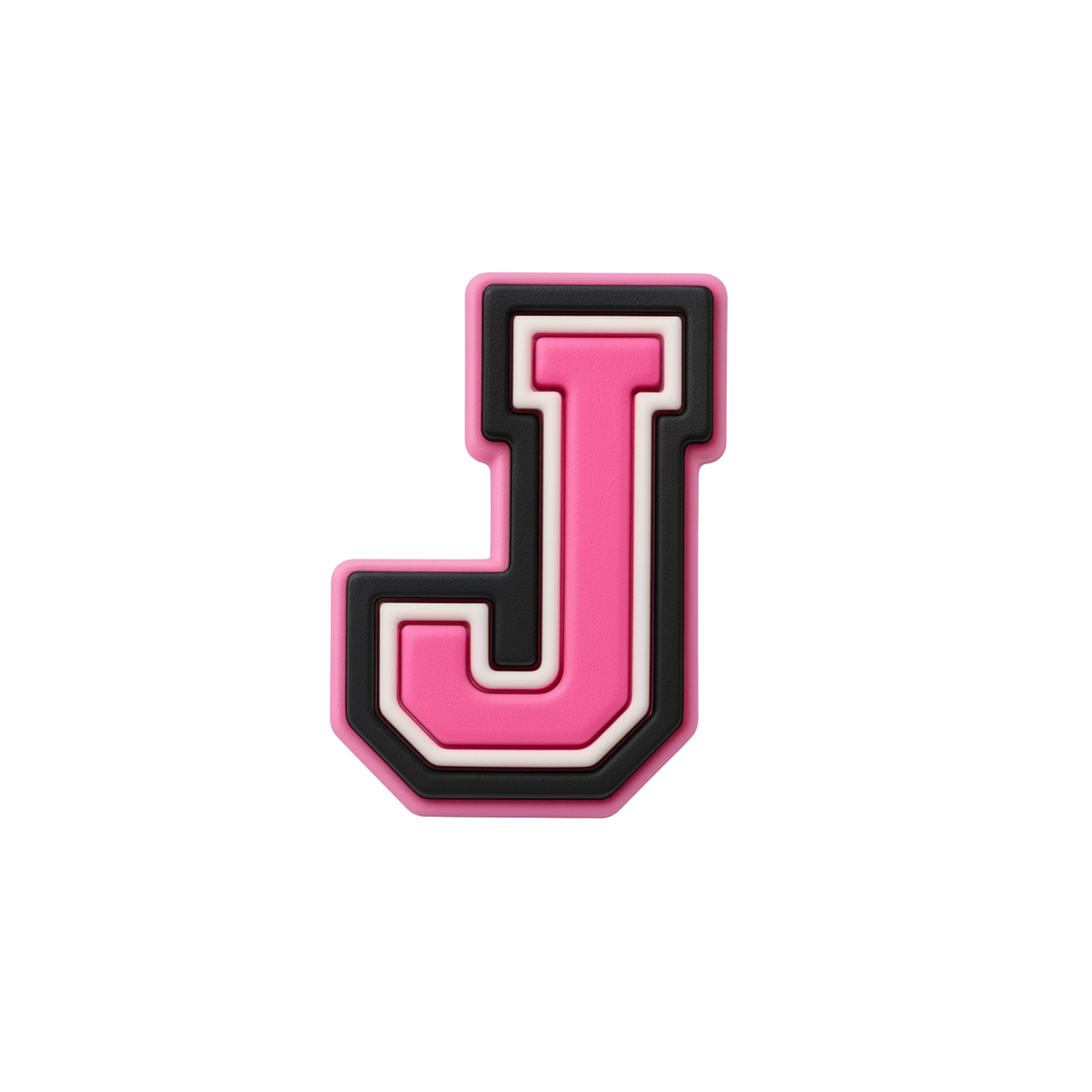 Jibbitz (small) / Pink Varsity Alphabet