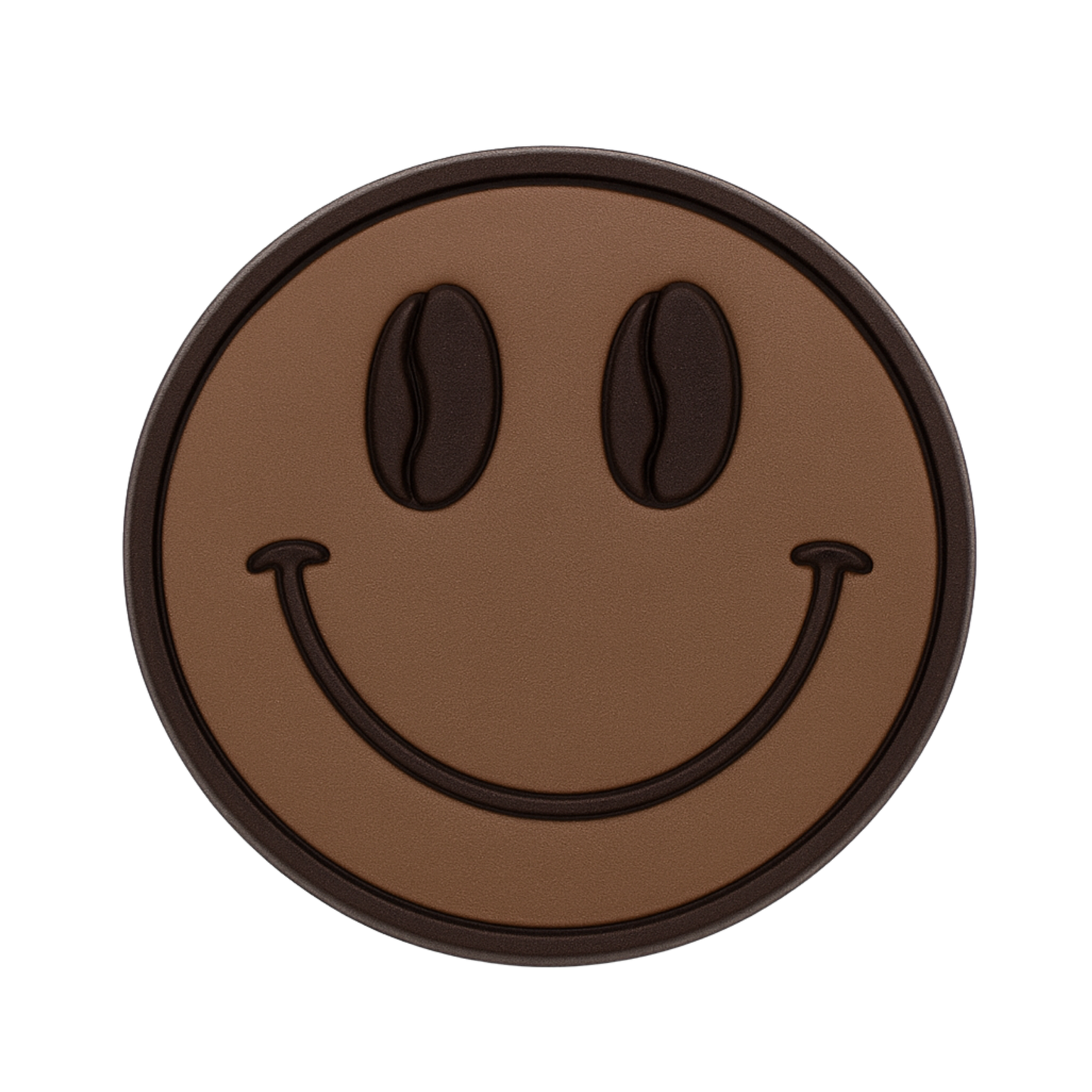 Jibbitz (large) / Smiley Coffee Bean