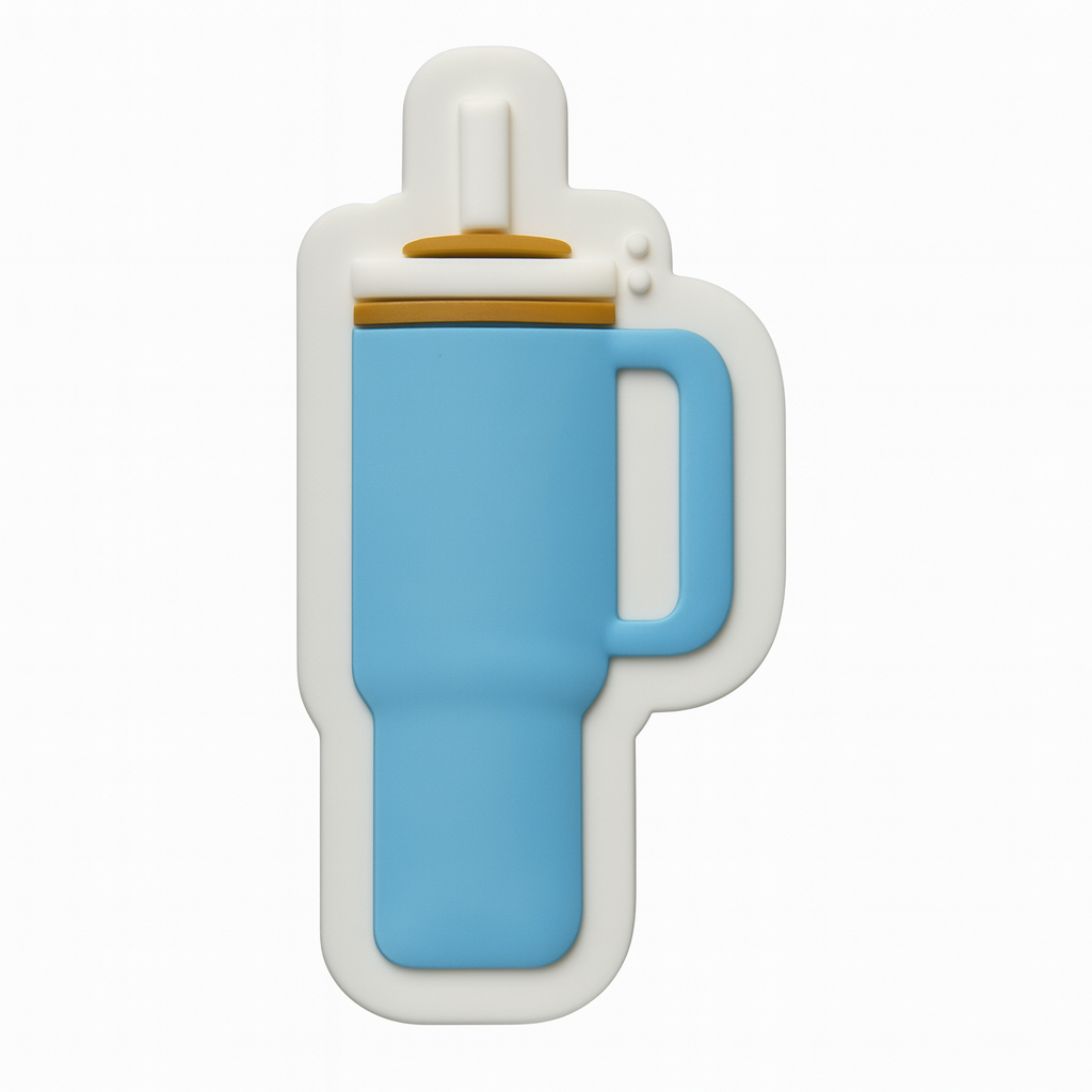 Jibbitz (large) / Tumbler (blue)