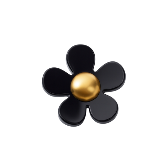 Jibbitz (small) / 3D Flower (black)