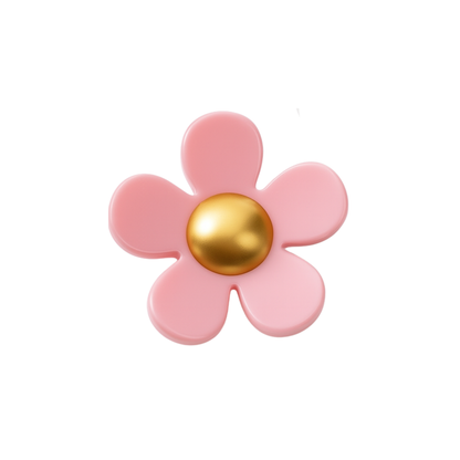 Jibbitz (small) / 3D Flower (black)