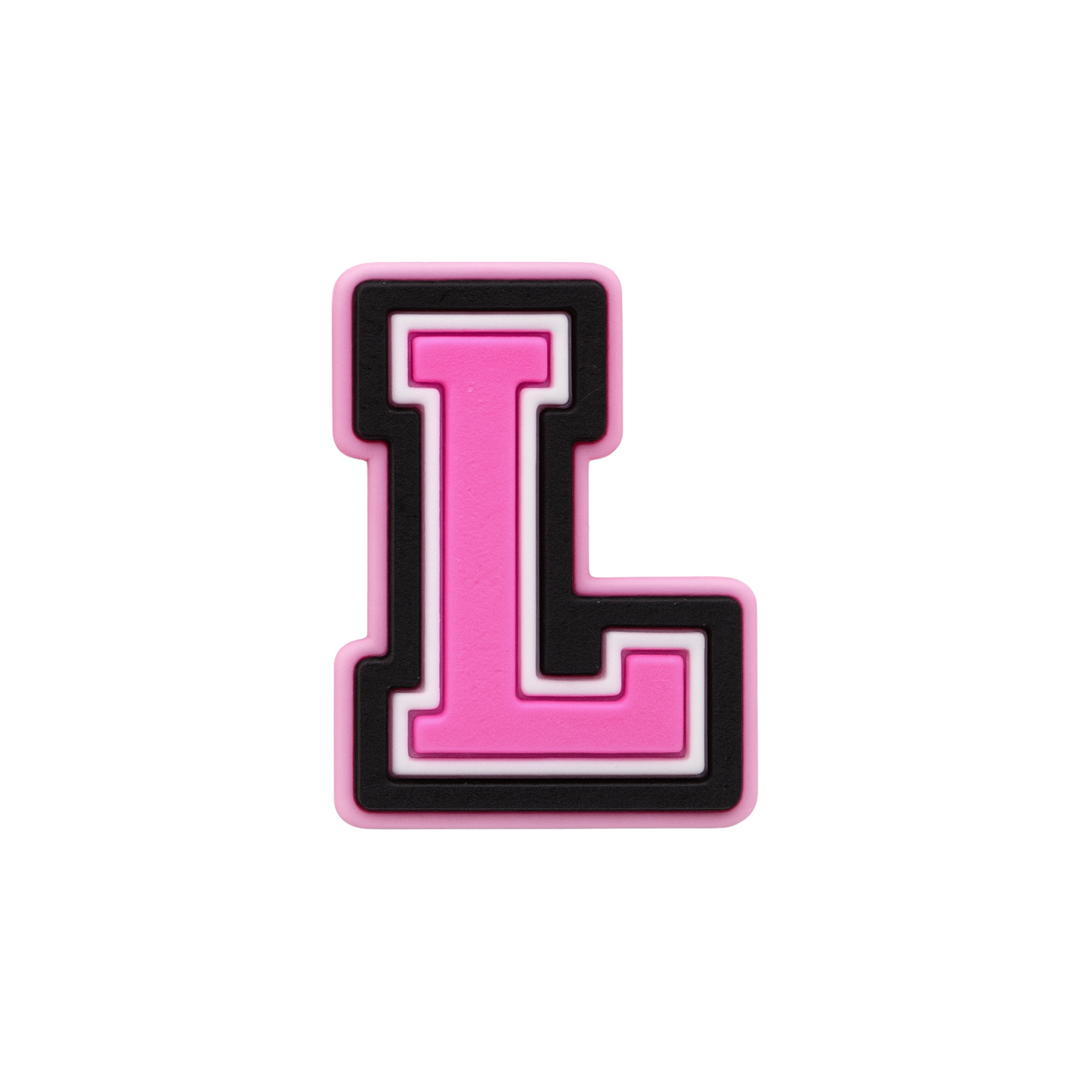 Jibbitz (small) / Pink Varsity Alphabet