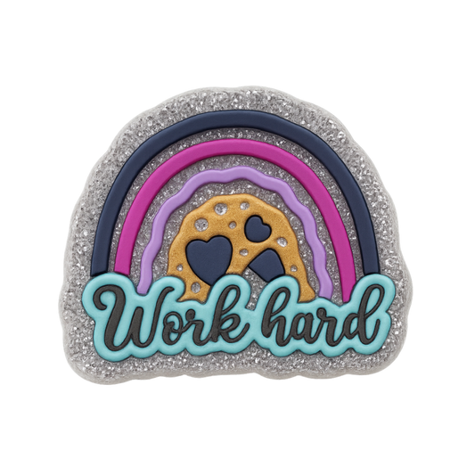 Jibbitz (medium) / Sparkly Work Hard