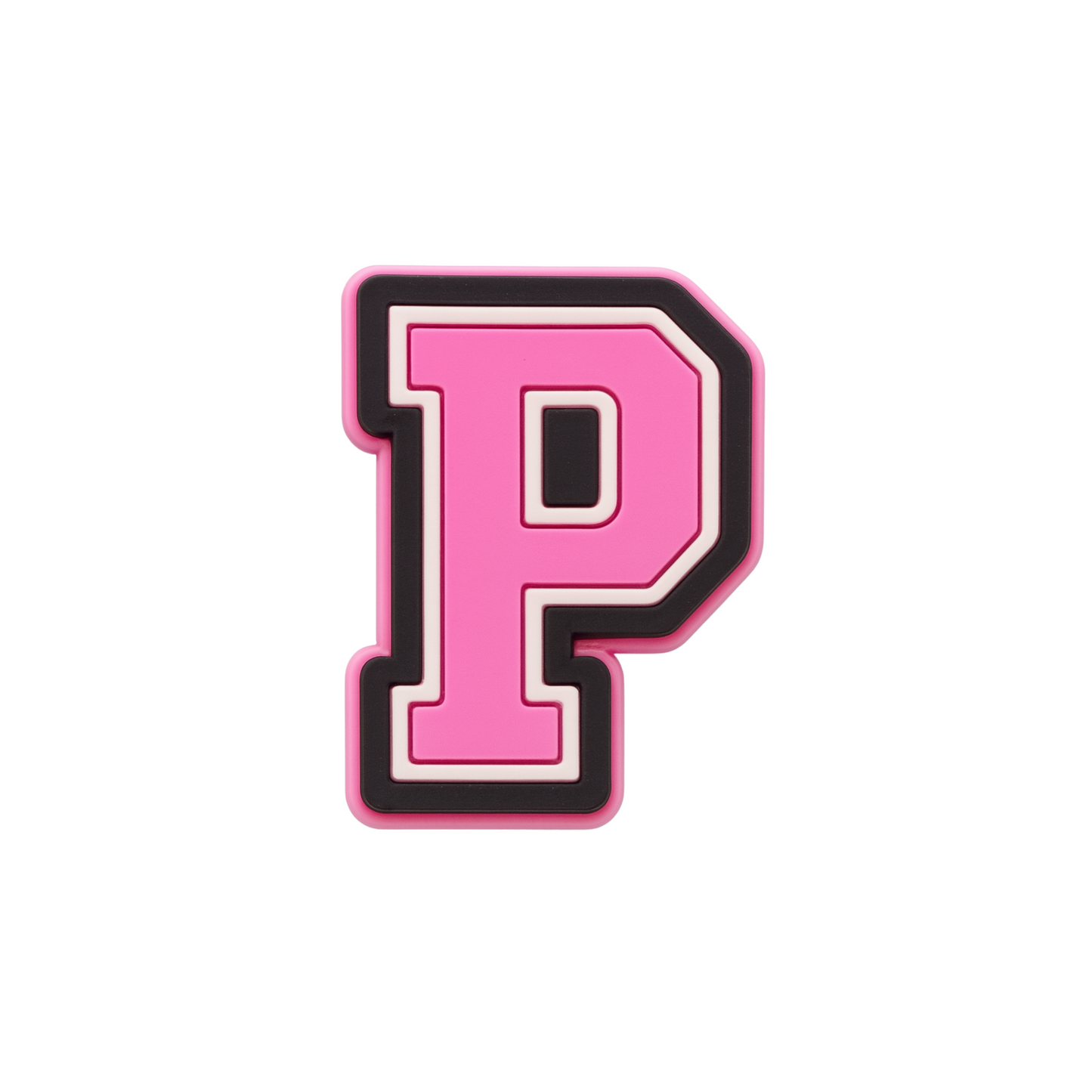 Jibbitz (small) / Pink Varsity Alphabet