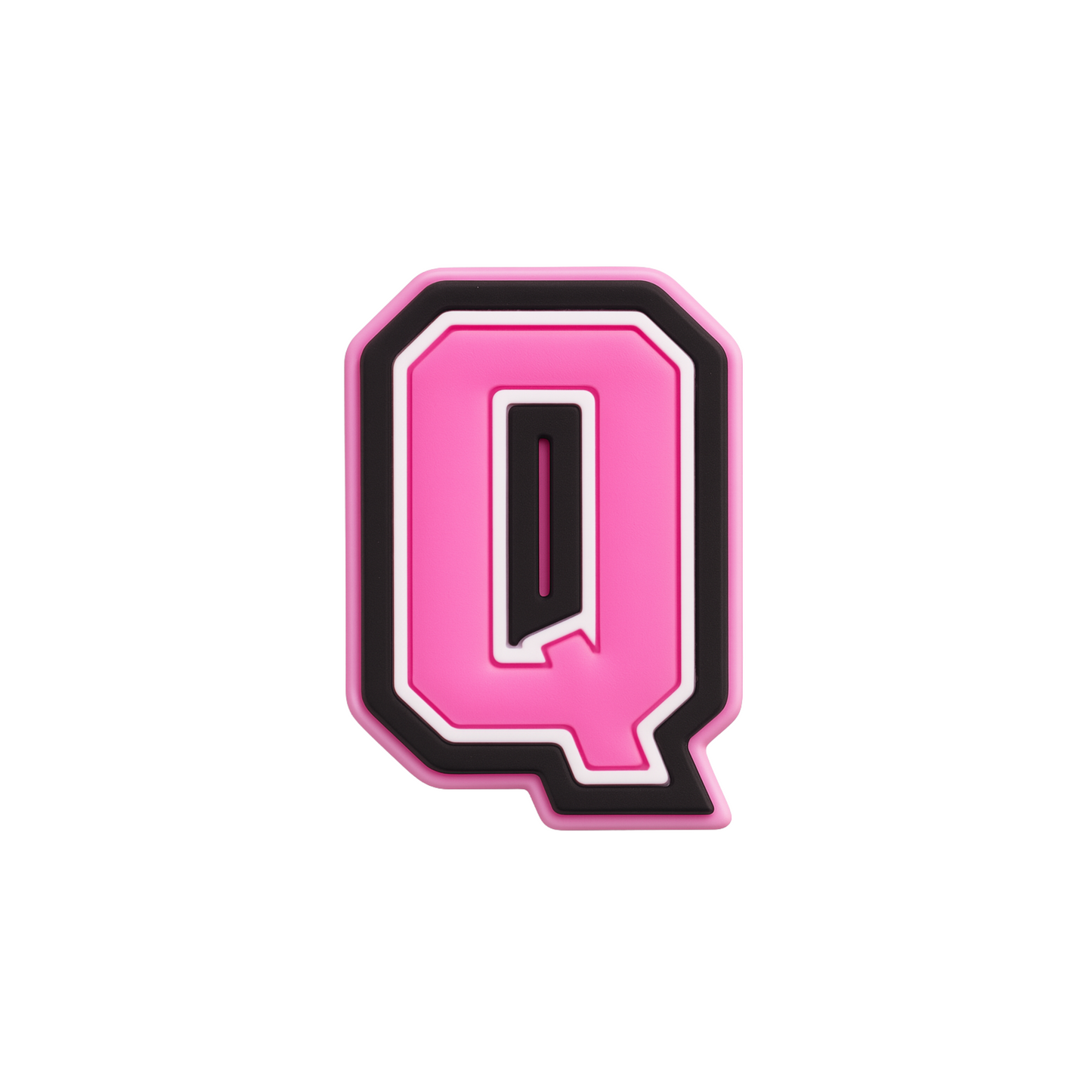 Jibbitz (small) / Pink Varsity Alphabet