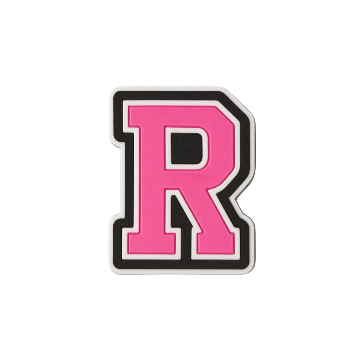 Jibbitz (small) / Pink Varsity Alphabet