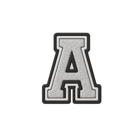 🎁 Jibbitz (small) / Glitter Varsity Alphabet (100% off)