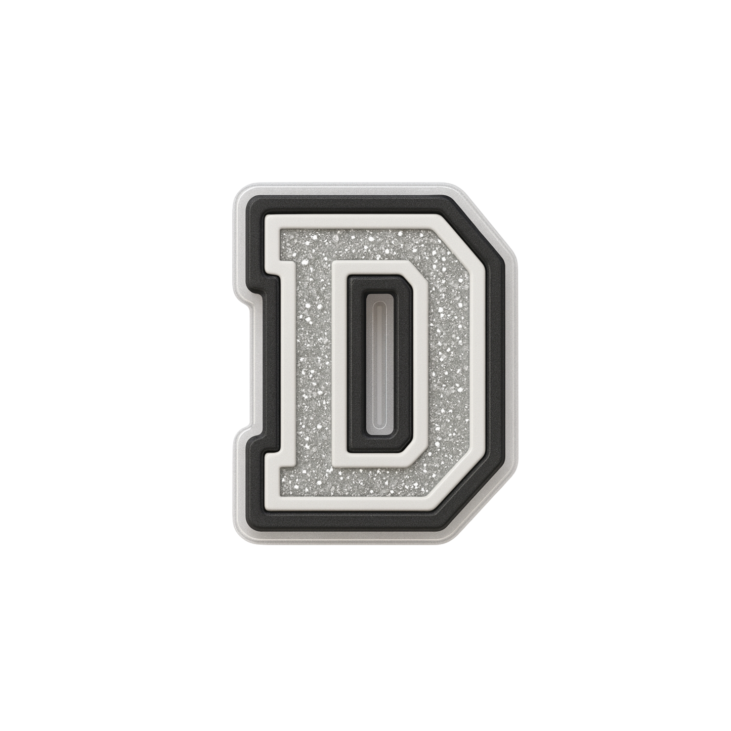 Jibbitz (small) / Glitter Varsity Alphabet