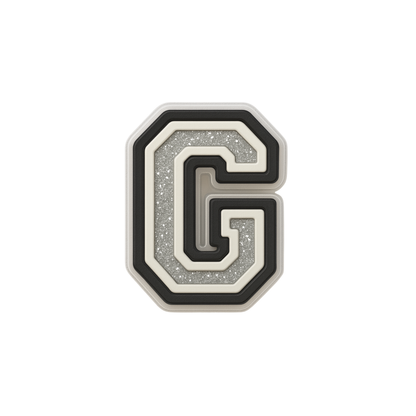 Jibbitz (small) / Glitter Varsity Alphabet