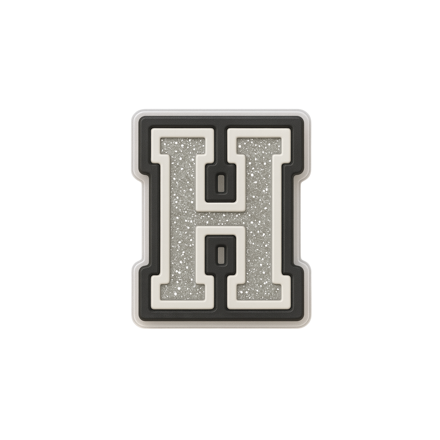 Jibbitz (small) / Glitter Varsity Alphabet