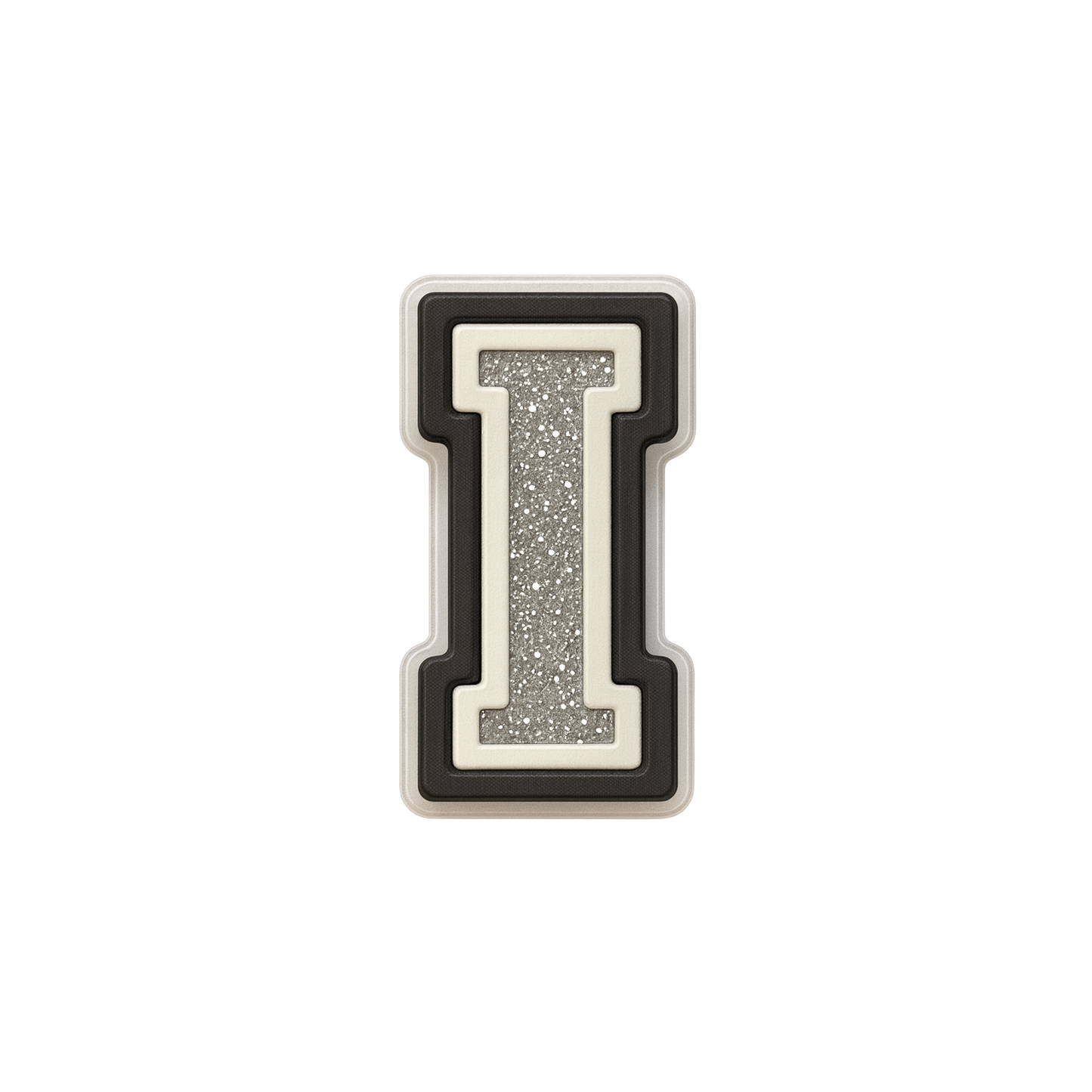 Jibbitz (small) / Glitter Varsity Alphabet