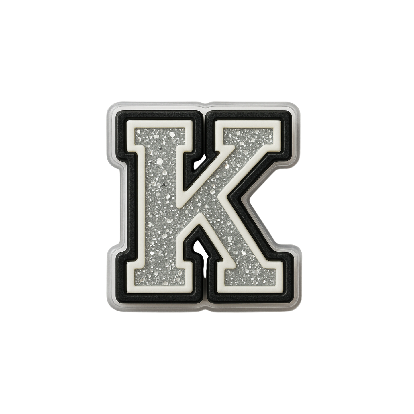 Jibbitz (small) / Glitter Varsity Alphabet