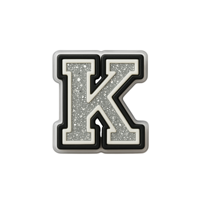 Jibbitz (small) / Glitter Varsity Alphabet
