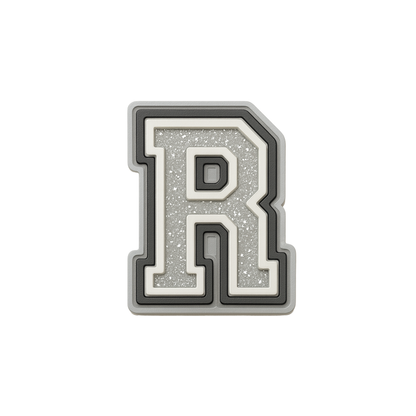 Jibbitz (small) / Glitter Varsity Alphabet