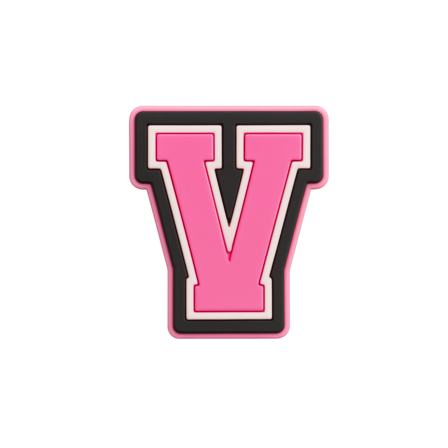 🎁 Jibbitz (small) / Pink Varsity Alphabet (100% off)