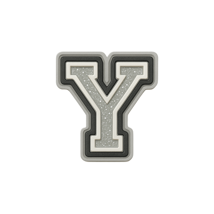 Jibbitz (small) / Glitter Varsity Alphabet