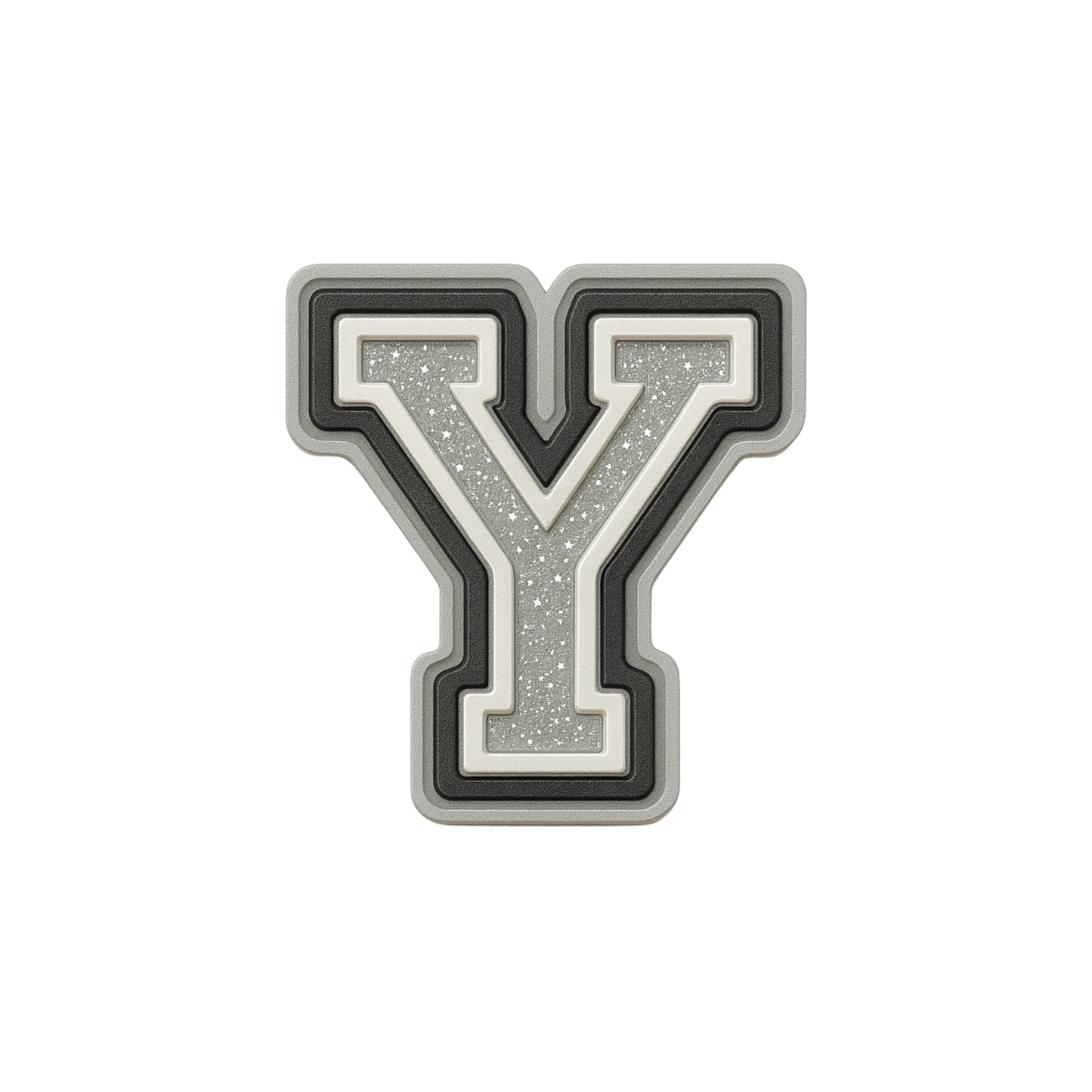 🎁 Jibbitz (small) / Glitter Varsity Alphabet (100% off)