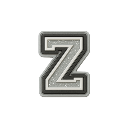 Jibbitz (small) / Glitter Varsity Alphabet