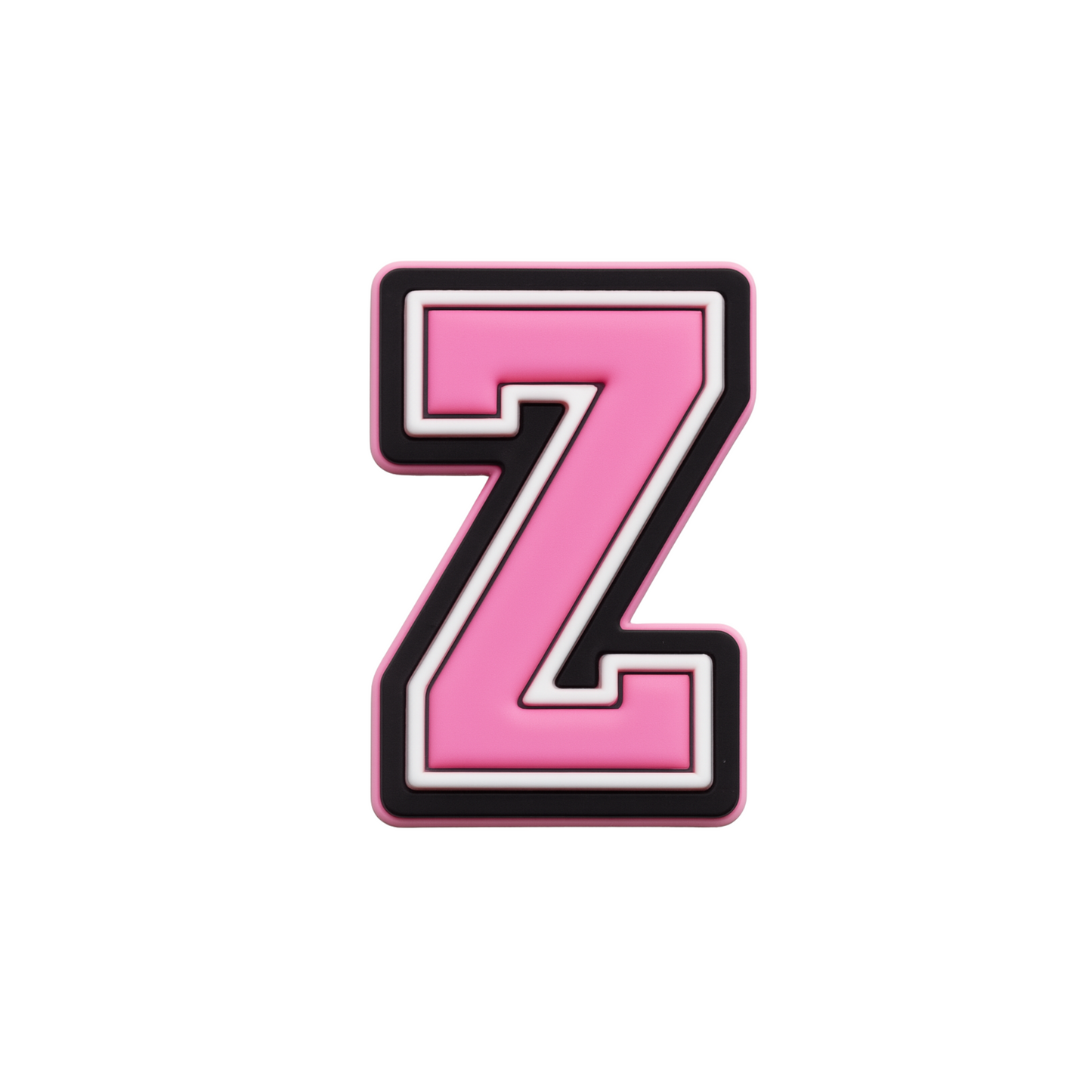 Jibbitz (small) / Pink Varsity Alphabet
