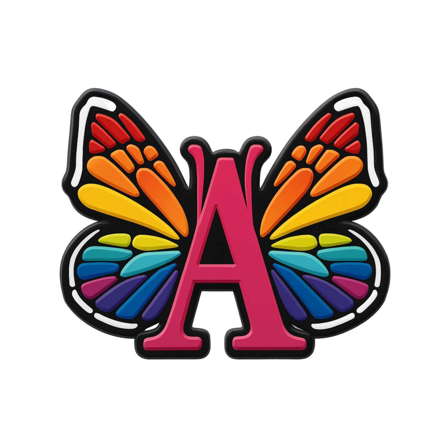 🎁 Jibbitz (small) / Butterfly Alphabet (100% off)