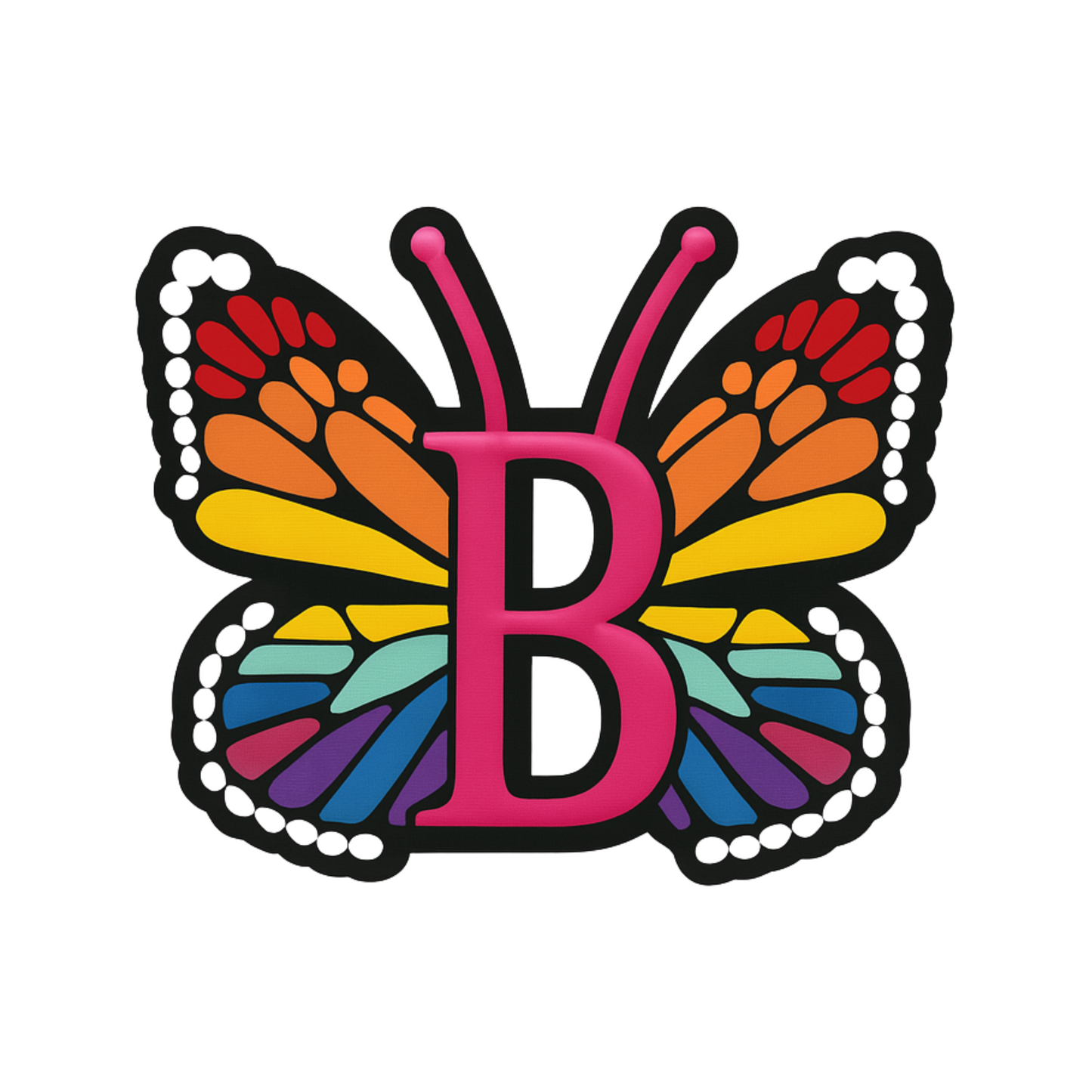 Jibbitz (small) / Butterfly Alphabet
