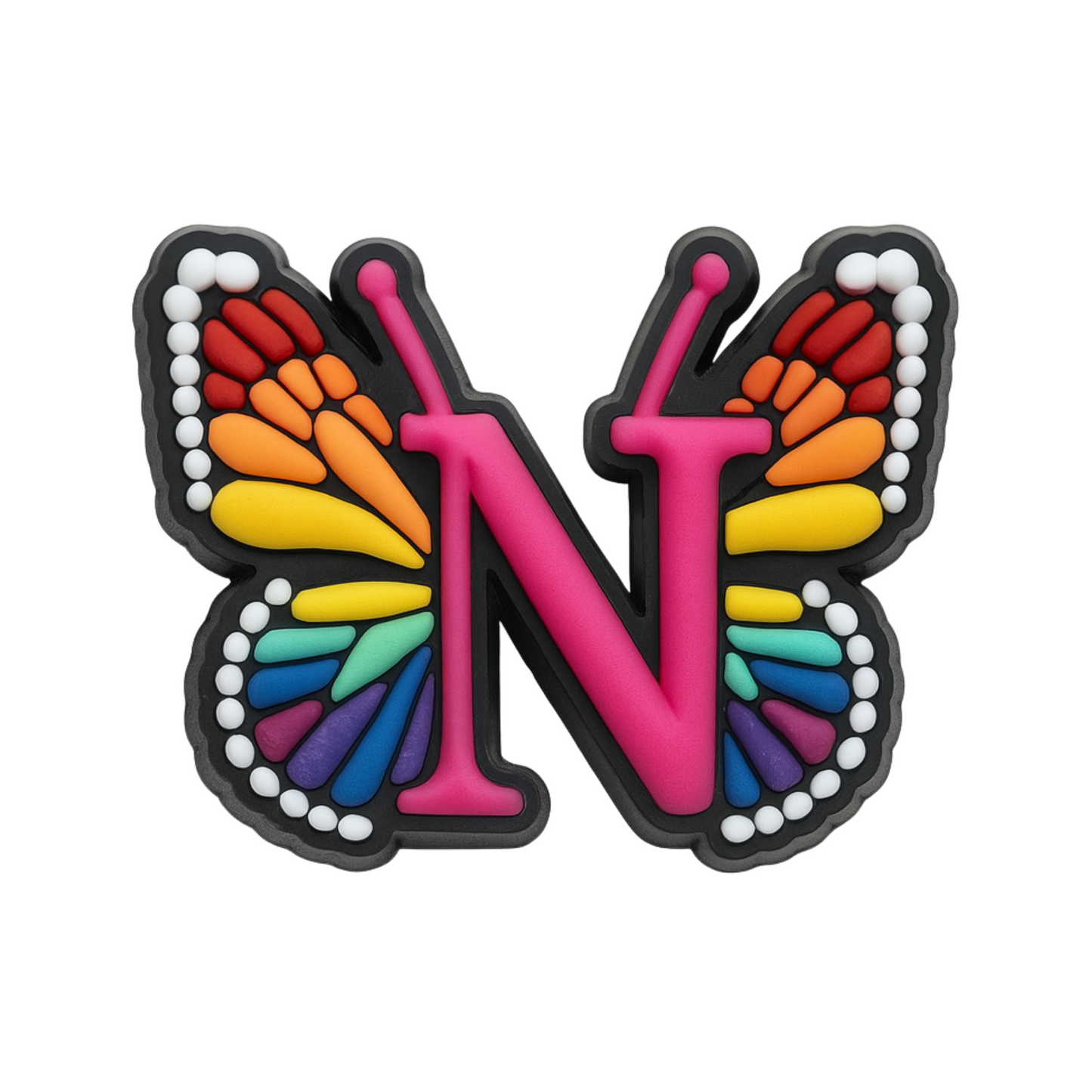 🎁 Jibbitz (small) / Butterfly Alphabet (100% off)