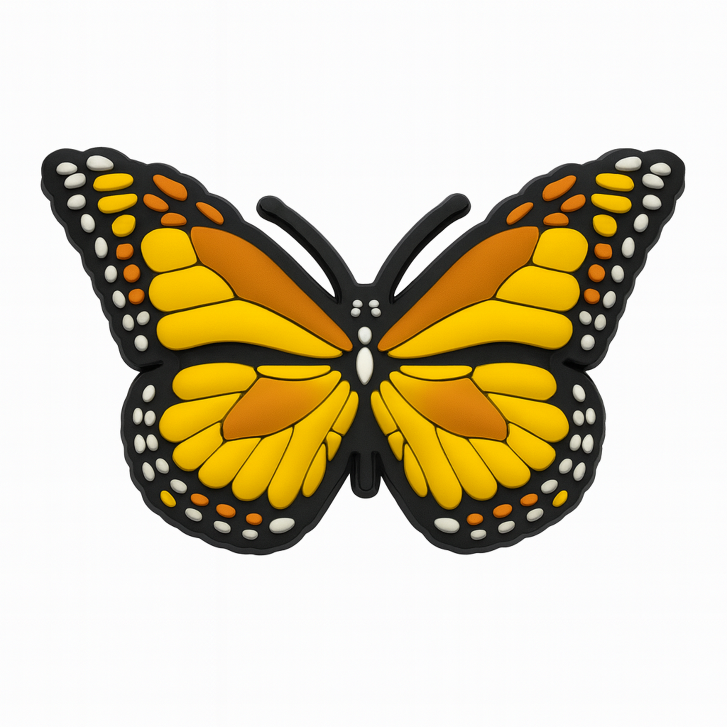 Jibbitz (large) / Butterfly (yellow)