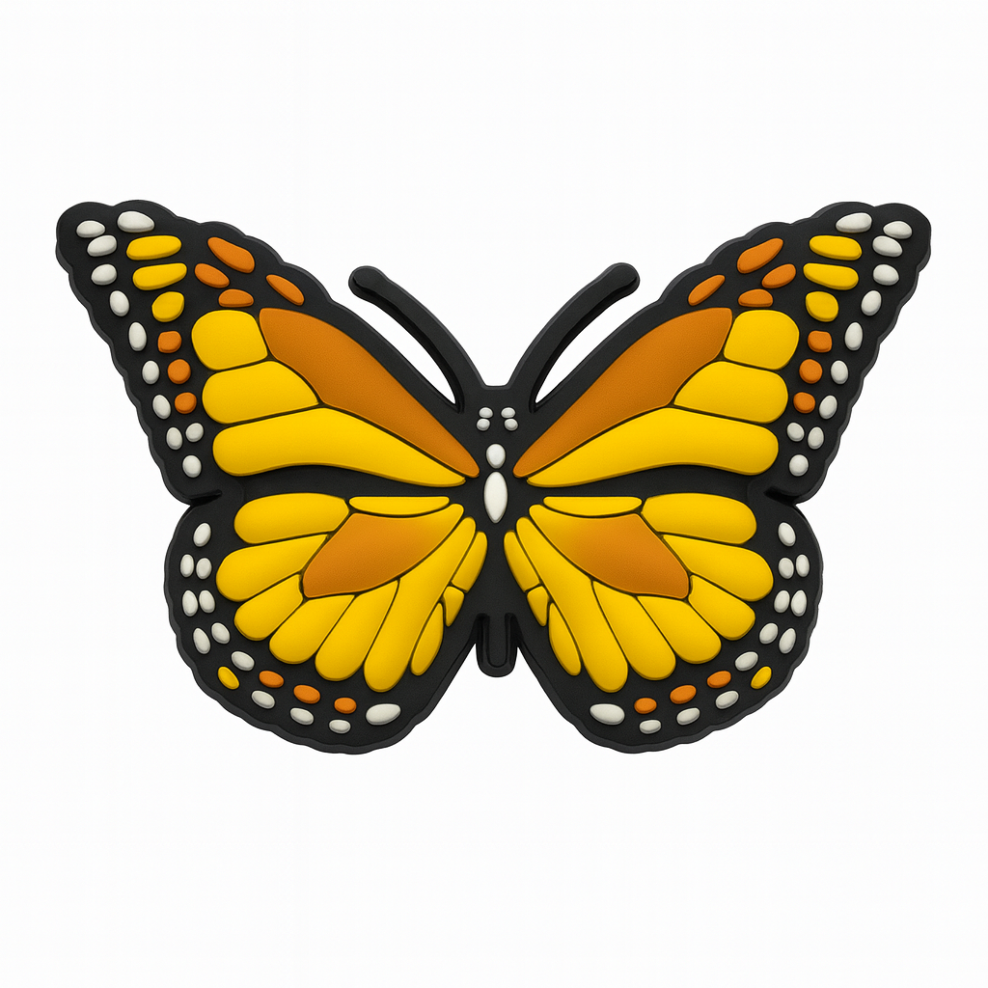 Jibbitz (large) / Butterfly (yellow)