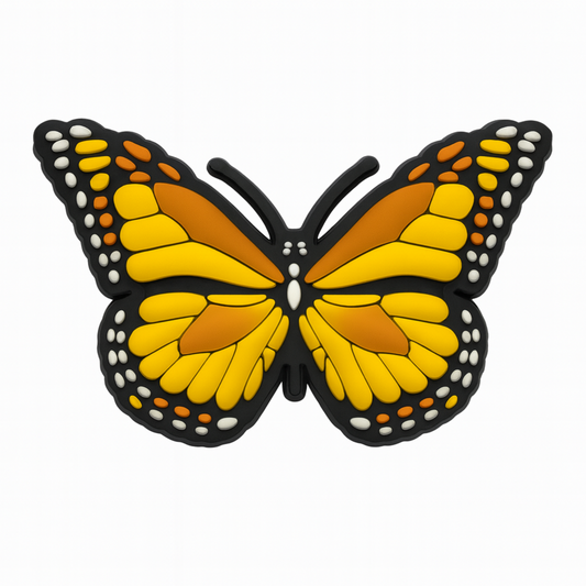 Jibbitz (large) / Butterfly (yellow)