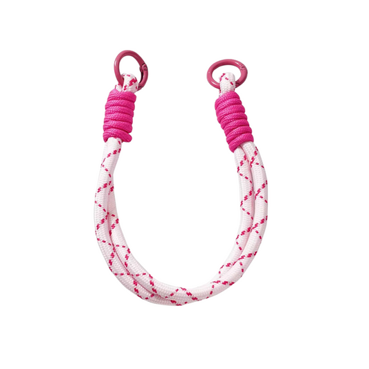 Hand-strap / White & Fuchsia
