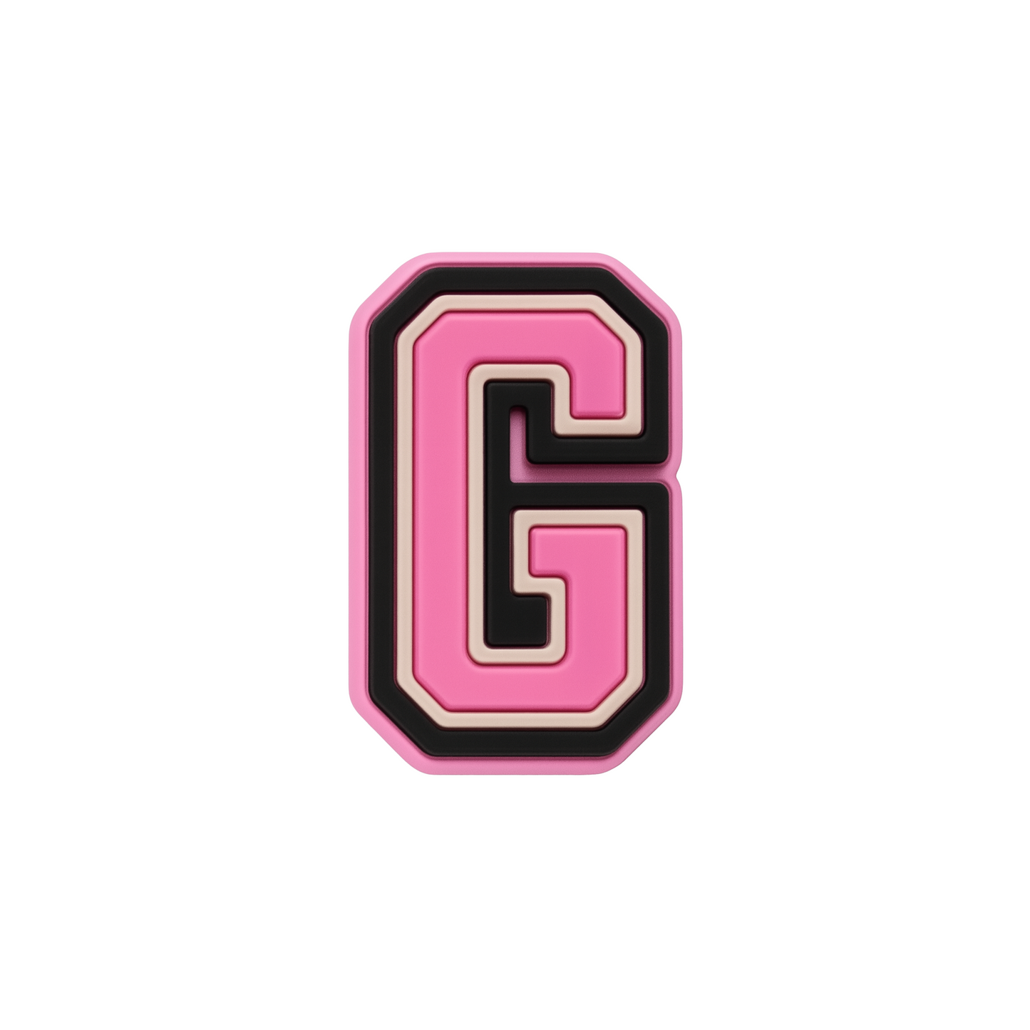 🎁 Jibbitz (small) / Pink Varsity Alphabet (100% off)
