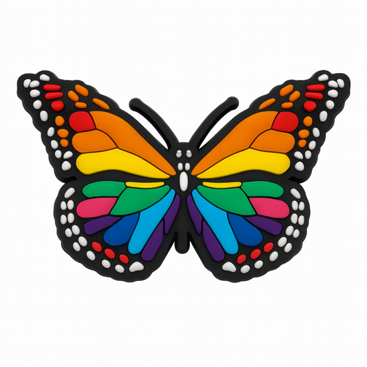 Jibbitz (large) / Butterfly (rainbow)