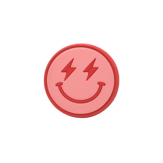 Jibbitz (small) / Pink Smiley