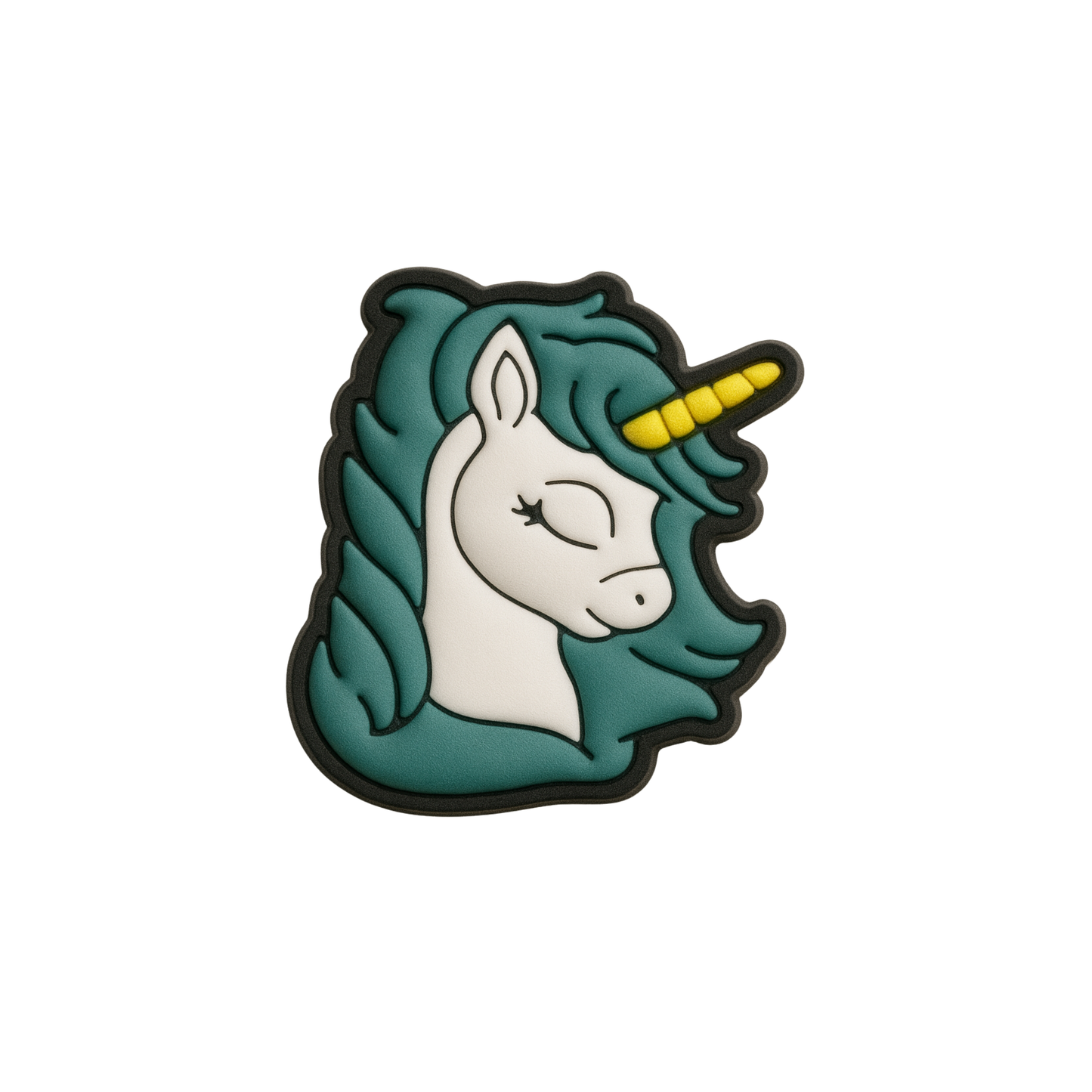 Jibbitz (small) / Unicorn green