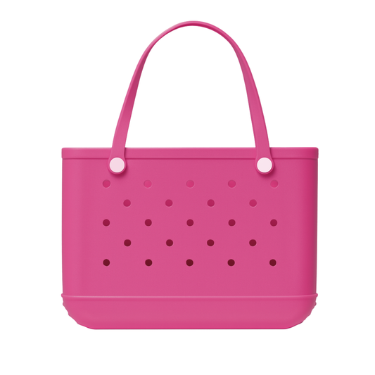 Large Tote Bag / Hot Fuchsia