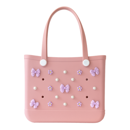 Jibbitz (set) / Bows & Blossoms (lilac)